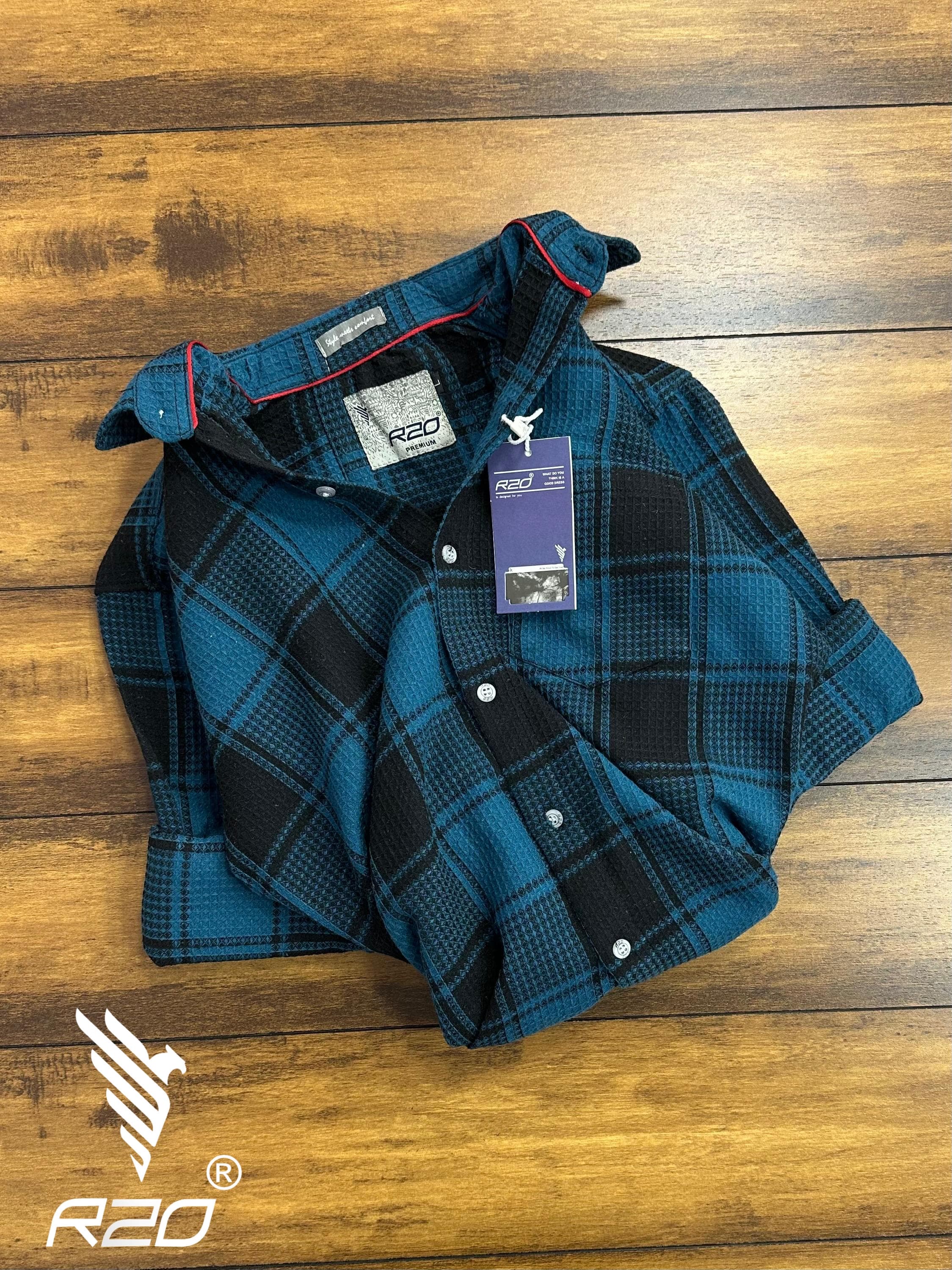 R2O Mens Shirts (Waffle check)